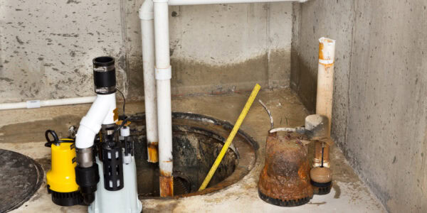 replacing the old sump pump